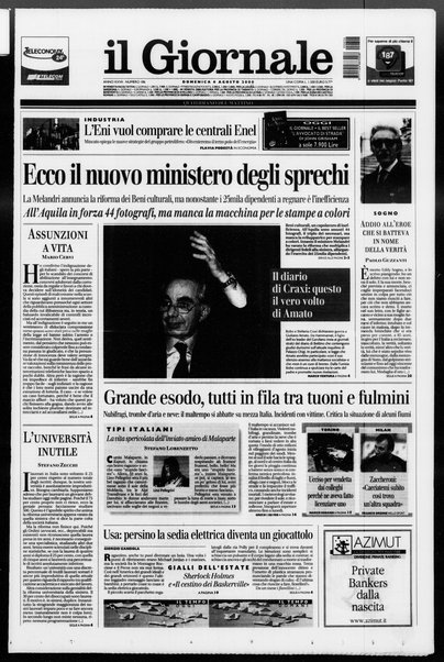 Il giornale : quotidiano del mattino